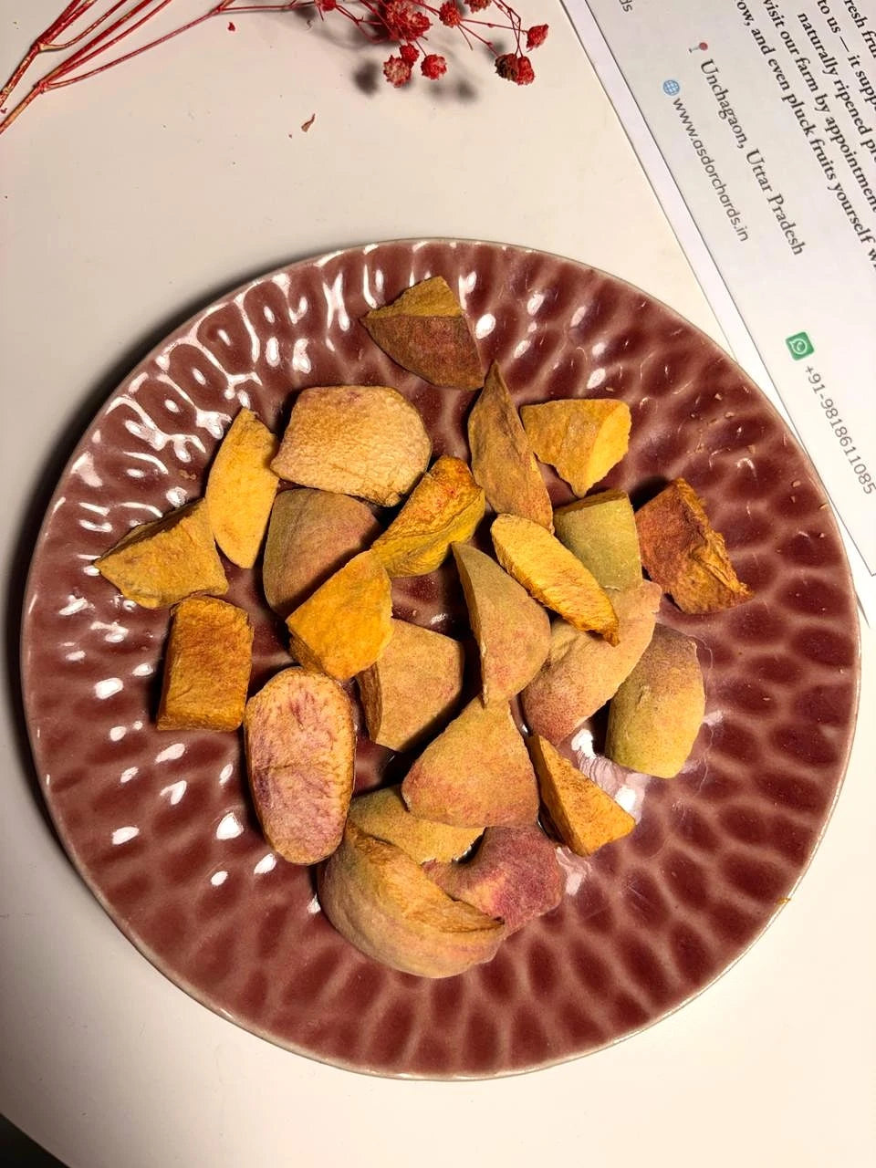 freeze dried peach in india