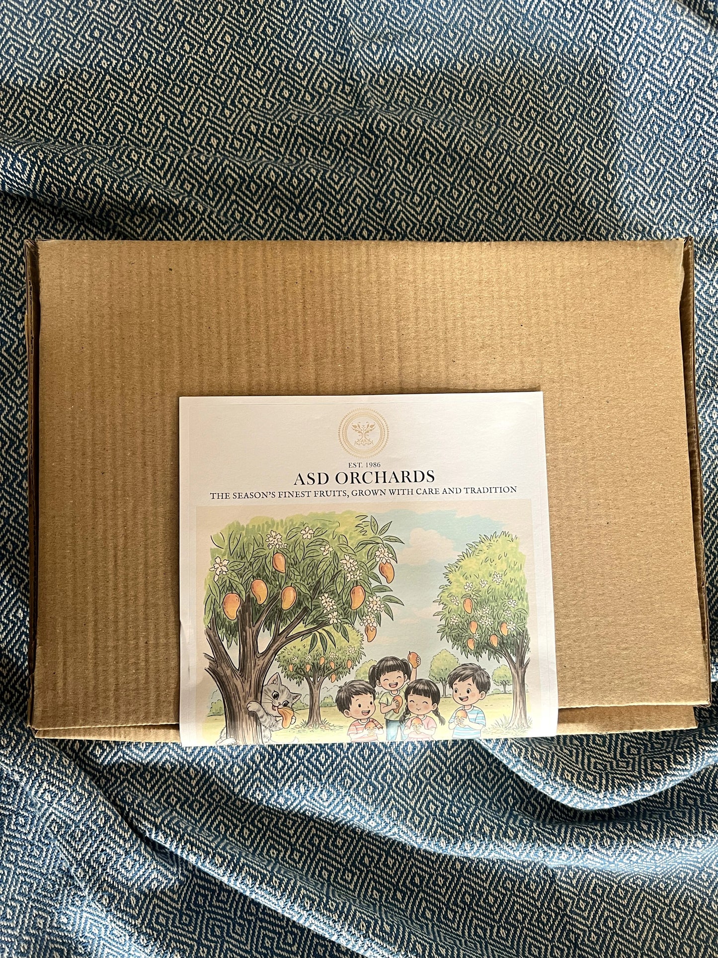 ASD Orchards delivery box for farm produce