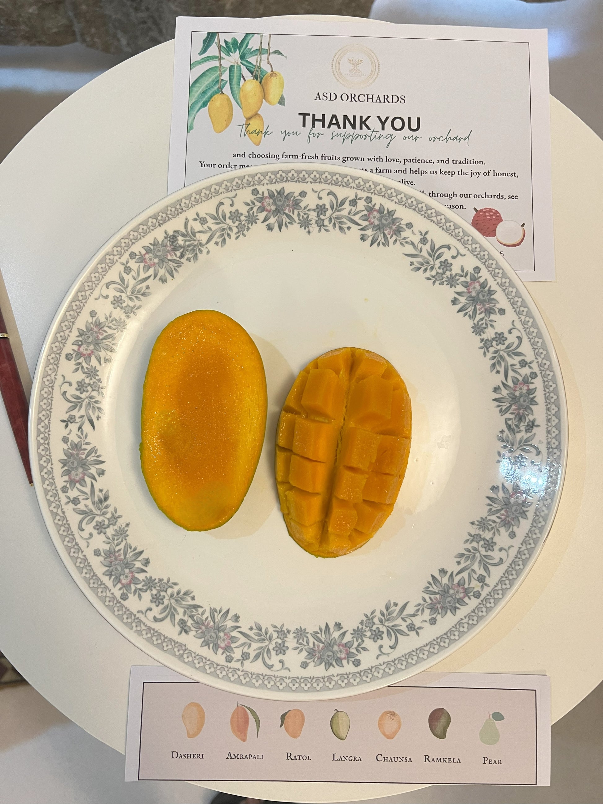 Handpicked Dasheri Mangoes basket – ASD Orchards